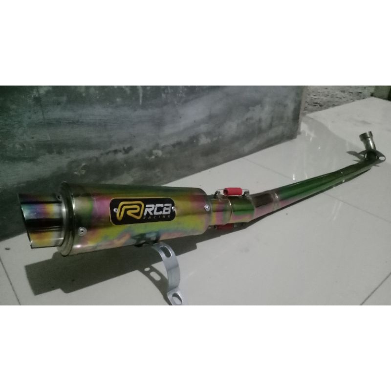 Knalpot RCB bunglon pelangi buat motor supra gran jupiter vega new dll