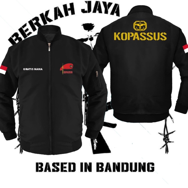 Bomber Jaket Kopassus TNI AD