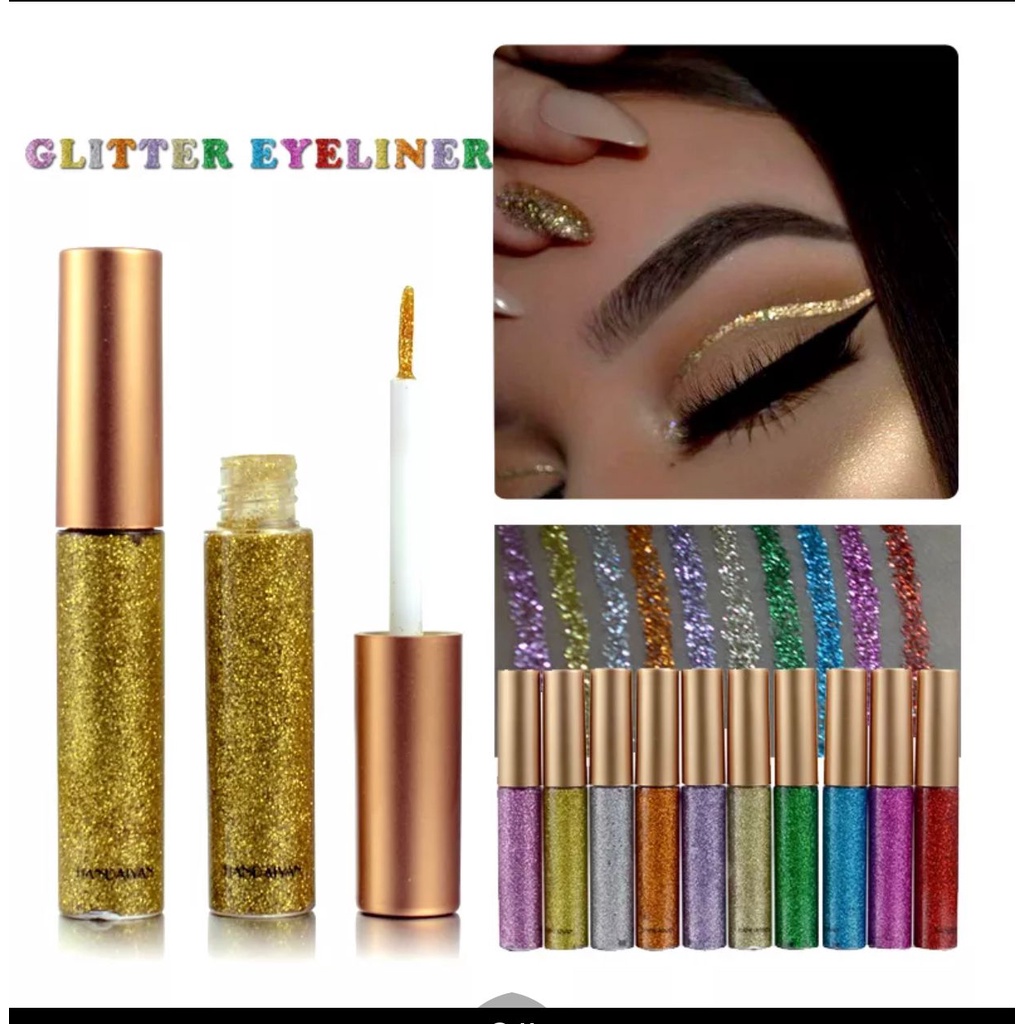 rcsbeauty - HANDAIYAN  eyeliner liquid glitter 12 warna eyeliner glitter putih eyeliner handaiyan