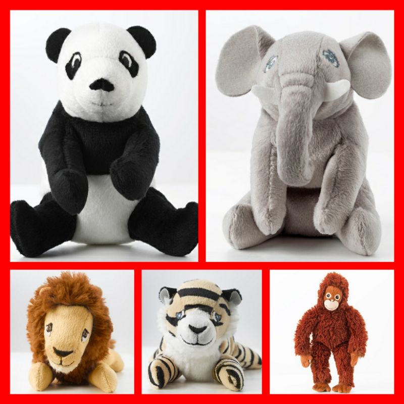 Boneka,IKEA djungelskog macam macam hewan