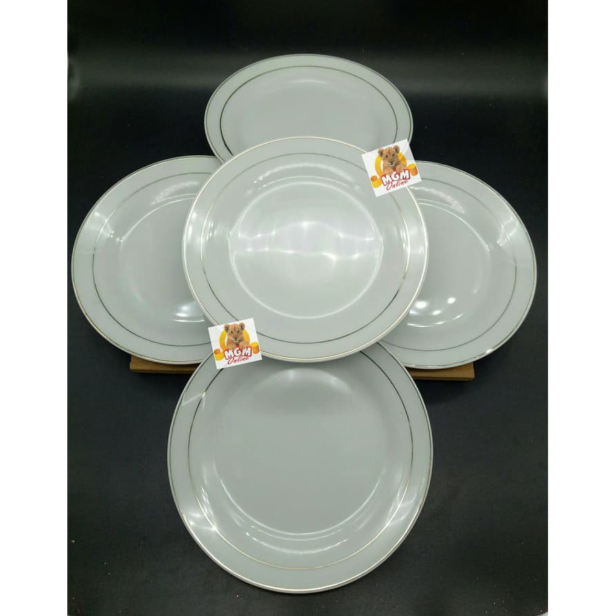 Piring Ceper 6" Piring Keramik 6" / 15cm Lis Emas piring kue