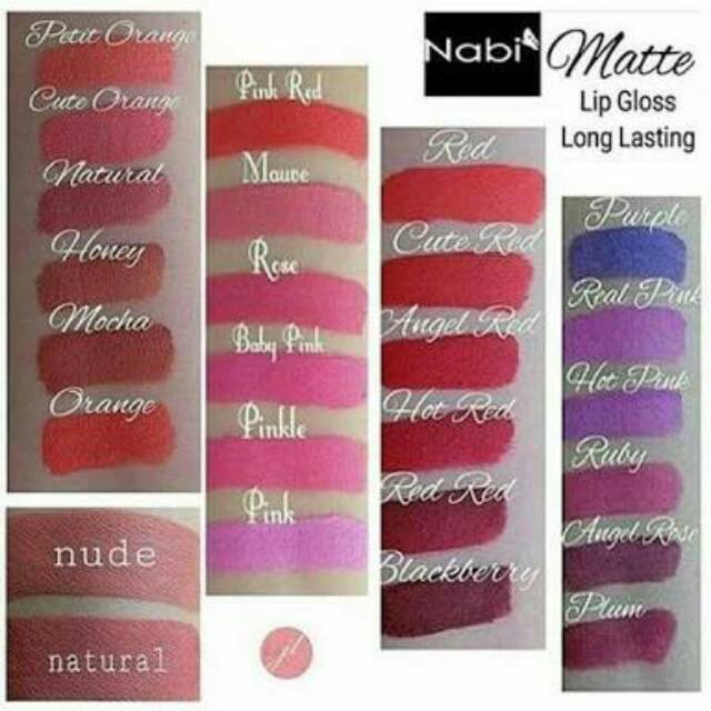 LIMITED SUPER SALE - NABI Matte Long Lasting Lip Gloss