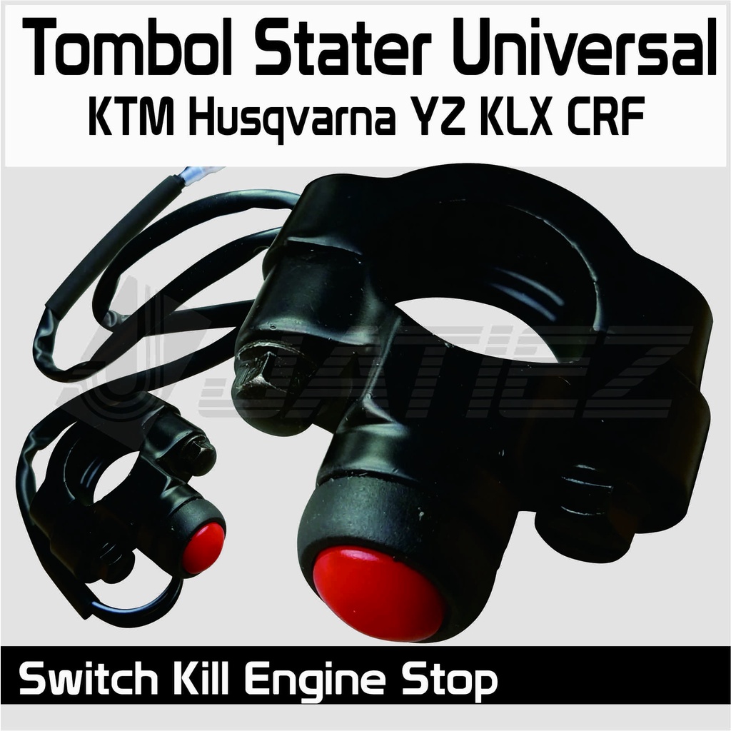 Tombol Stater Universal KTM Husqvarna YZ KLX CRF Switch Kill Engine Stop