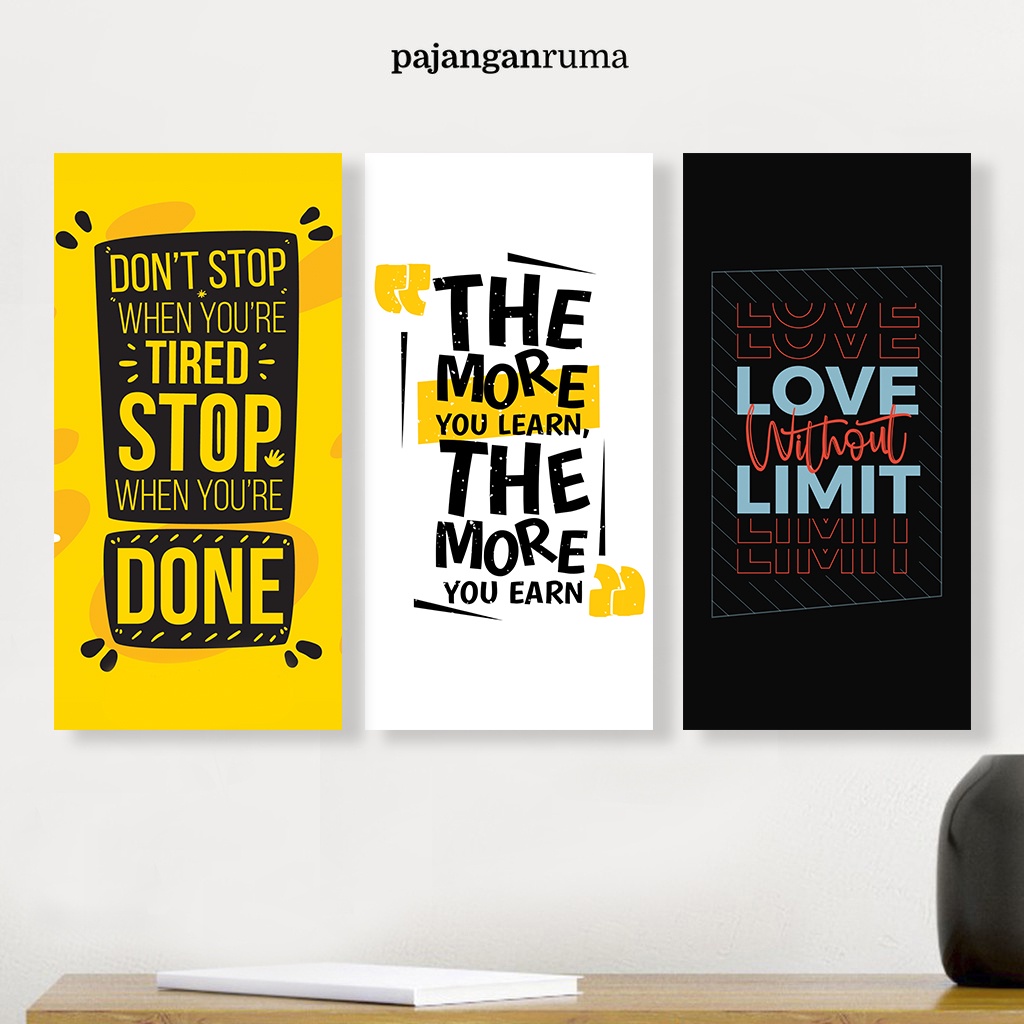 Pajangan Rumah Hiasan Dinding Dekorasi Kamar Walldecor Motivasi Quotes Aesthetic