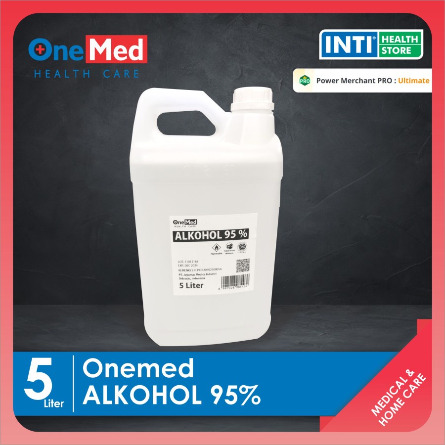 Onemed | Alkohol 95% ukuran 5 Liter