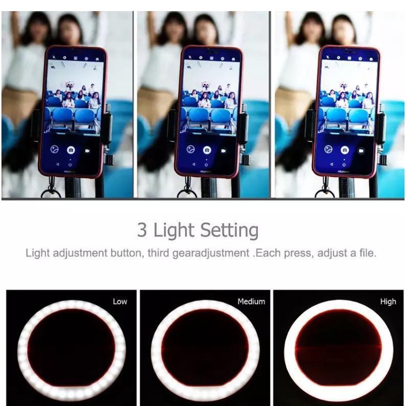 KITAKATA Selfie Ring Flash Fill Light Clip Camera