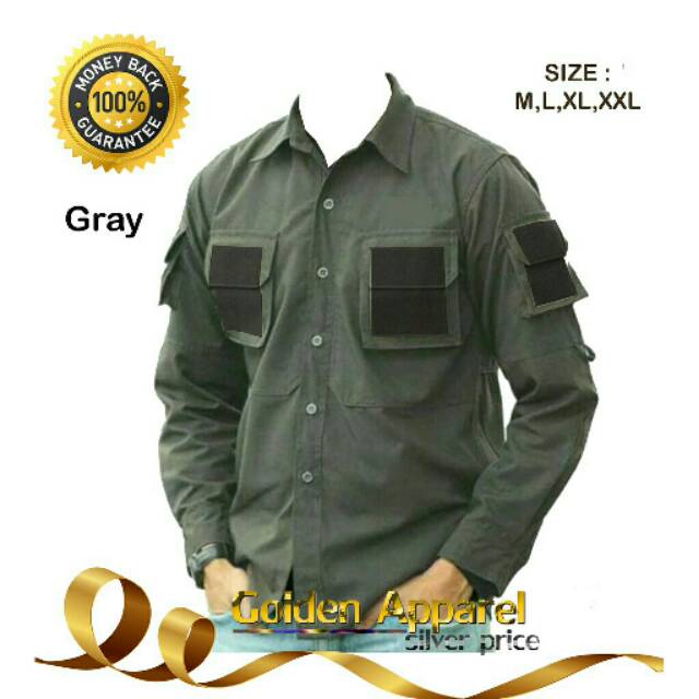 PREMIUM kemeja tactical - Kemeja Tactical - Baju Tactical - Kemeja XXL - Kemeja Jumbo