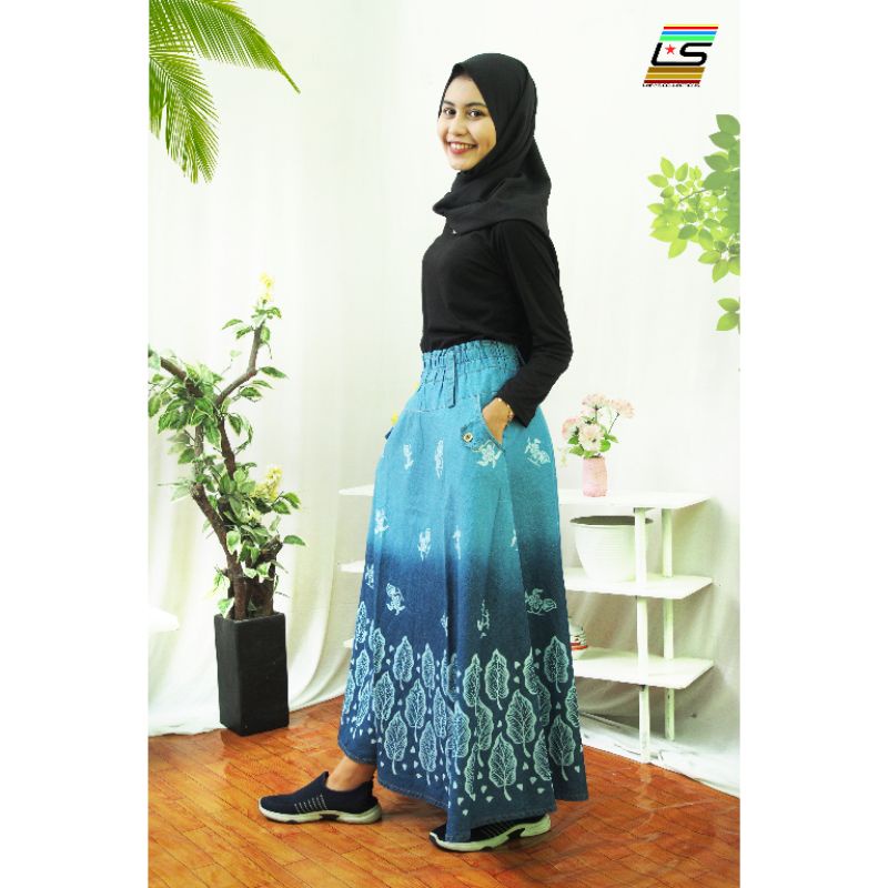 Toball - Rok Jeans Jumbo Motif, Muat BB 40-65kg,