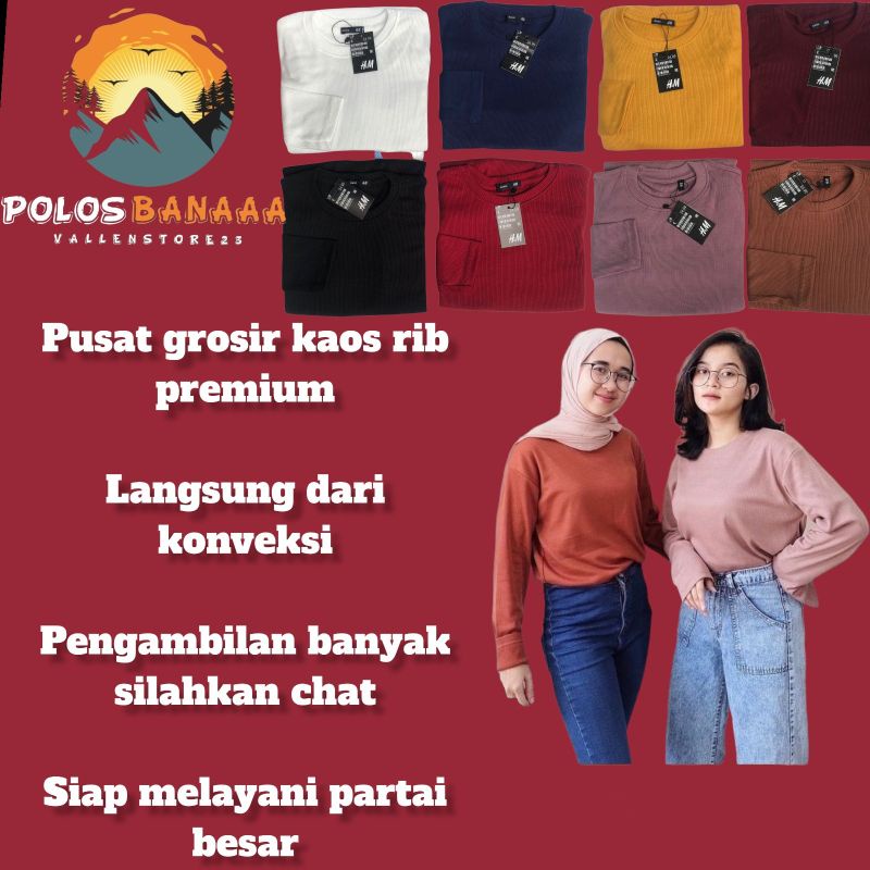 KAOS RIB PREMIUM WANITA