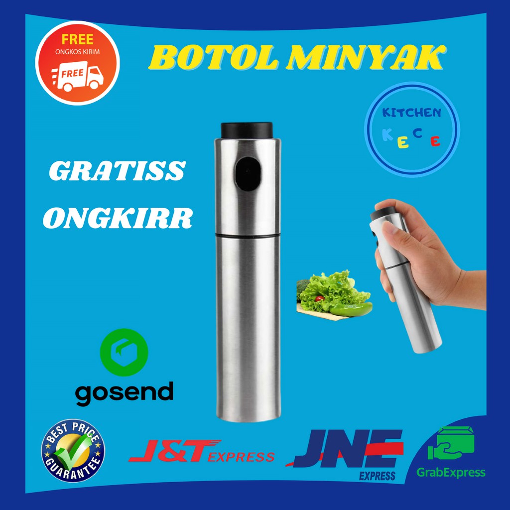 Botol Semprot Minyak Goreng Spray Stainless Steel Olive Oil Bbq Daging