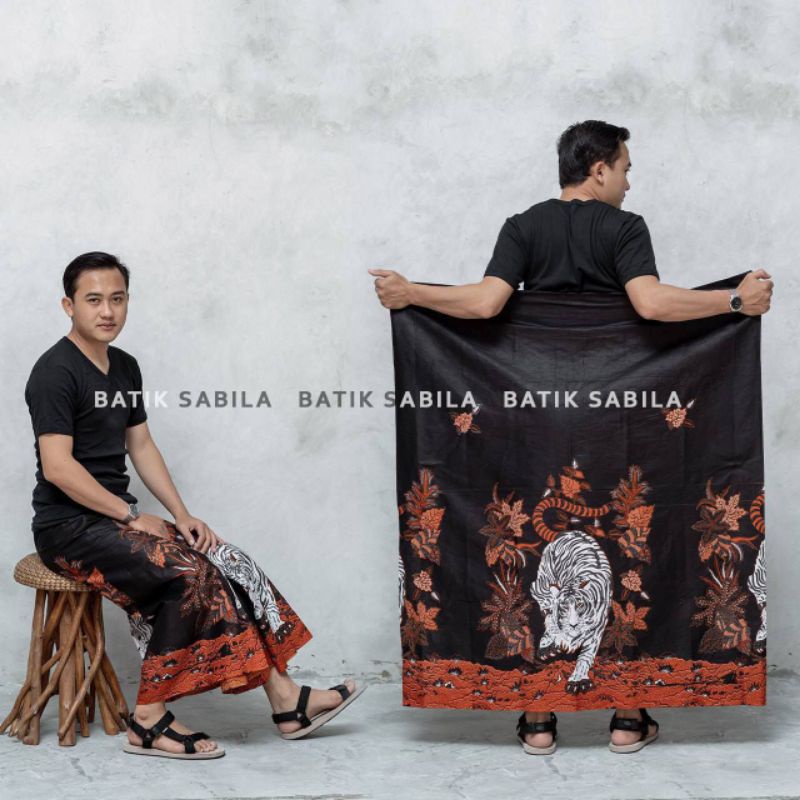 sarung batik Pekalongan motif macan naga