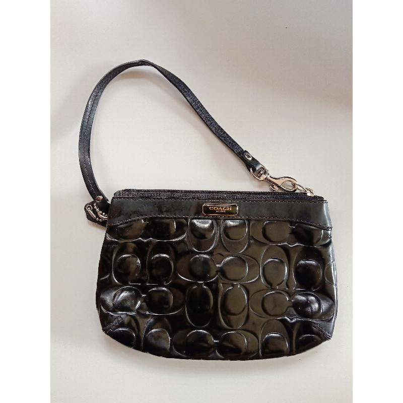 Coach Wristlet Embossed Logo