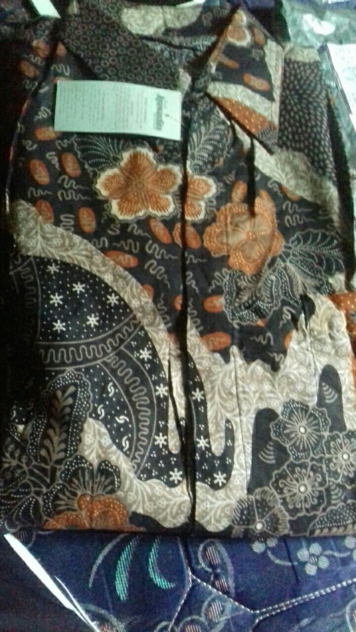 Baju Batik Pria Slimfit Merah Series Big Size M L Xl Xxl Atasan Kemeja Batik Lengan Panjang Original