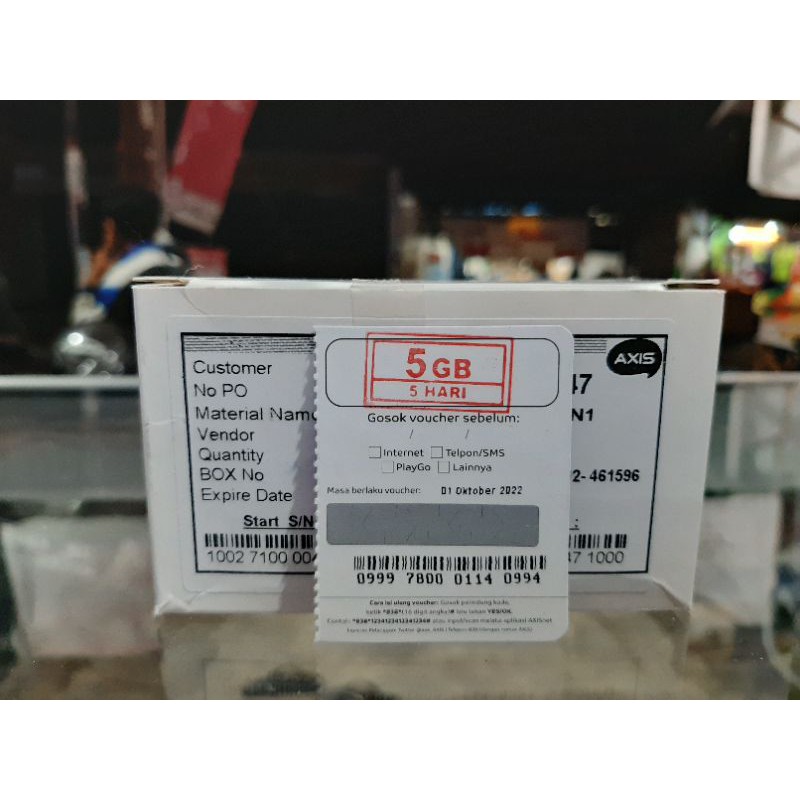 VOUCHER AXIS 5GB 5HARI