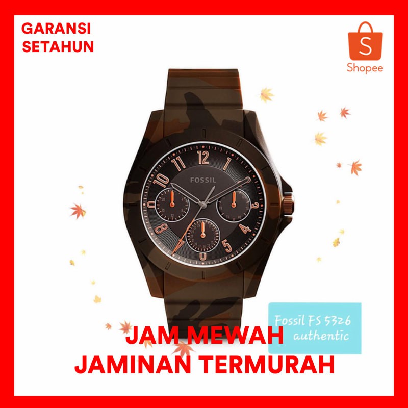 Jam Tangan Fossil Poptastic Original Type FS 5251 Unisex Rubber free