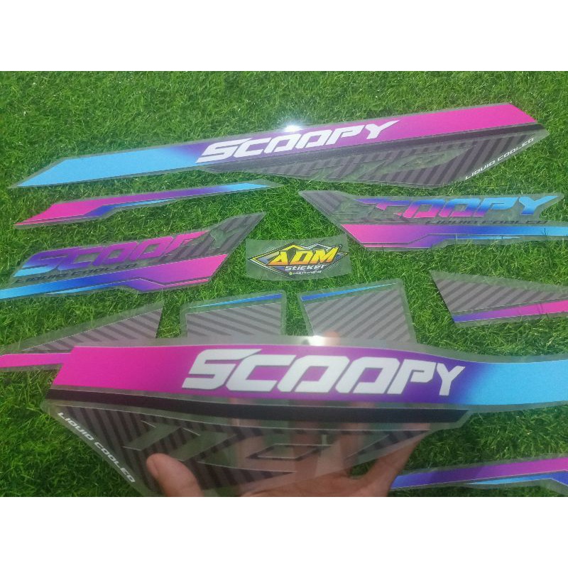 STRIPING STICKER SCOPY NEW 2021 TRANSPARAN RAINBOW