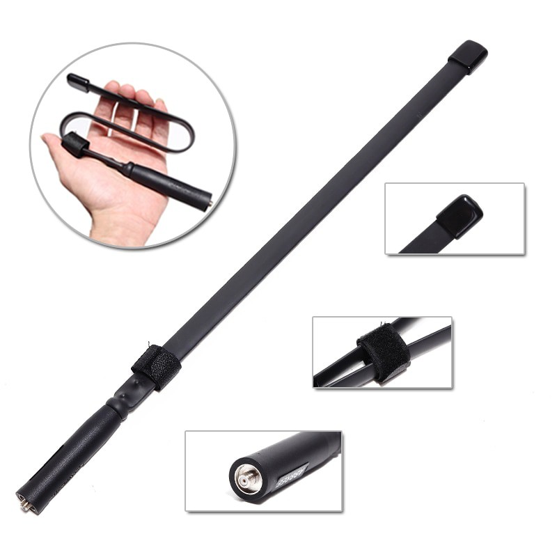 ABBREE Tactical Antena Dual Band 33cm AR-152A for Walkie Talkie Taffware Pofung Baofeng UV-5R UV-82