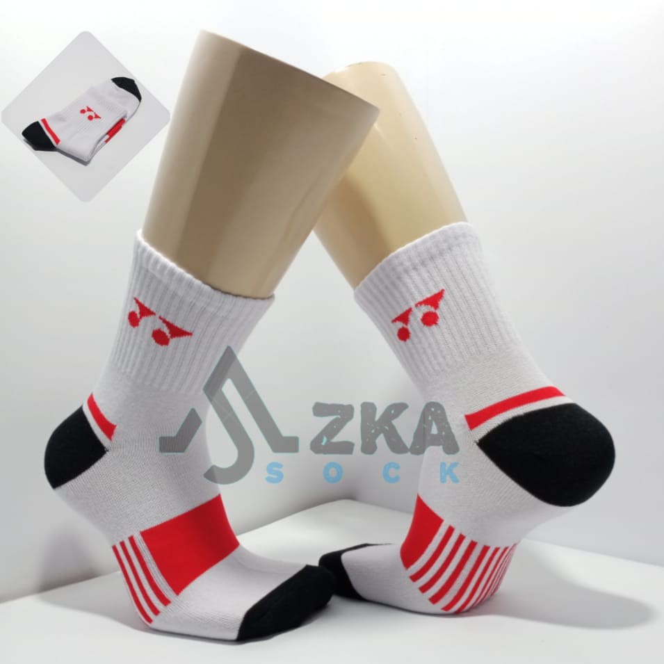 (Perpasang) Kaos Kaki Sport (Y4X PUTIH)/Kaos Kaki Badminton