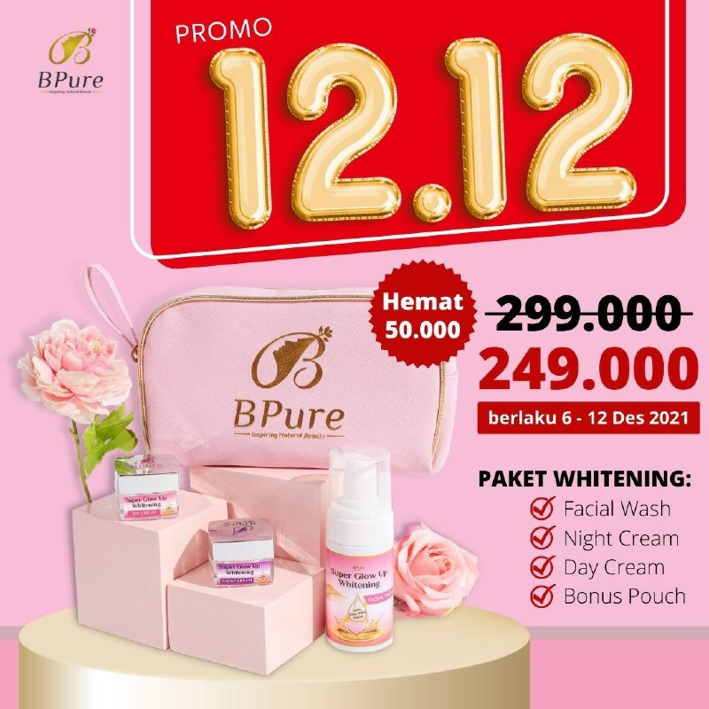 [BIG SALE PAKET SKINCARE AIR ZAM-ZAM]- Promo 12.12 BPure skincare