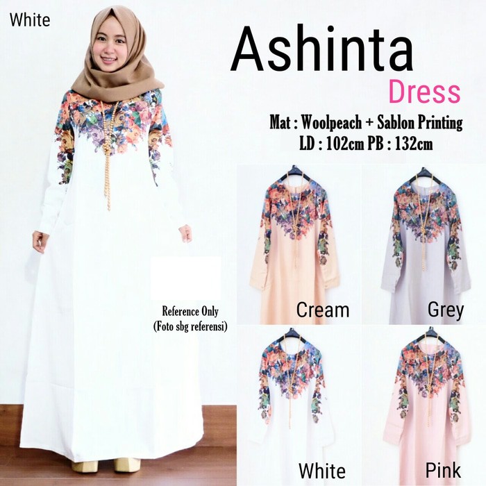 Busana Muslim Ashinta Dress Koleksi Terbaru