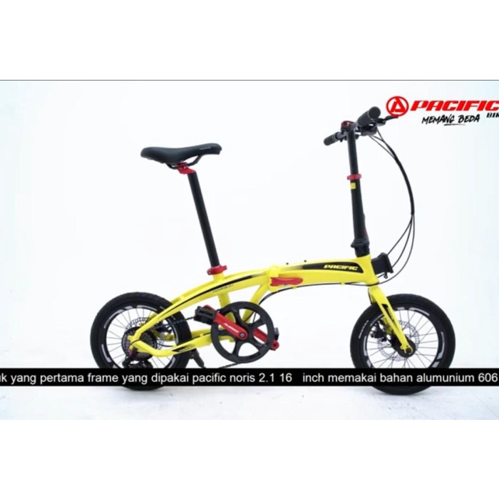 Sepeda Lipat Pacific Noris 2.1 ( Ready Kuning, Merah )