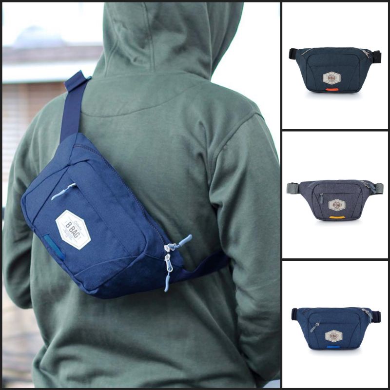 BOS - Waistbag Tas Selempang Pria Salempang Distro Bahan Dilby