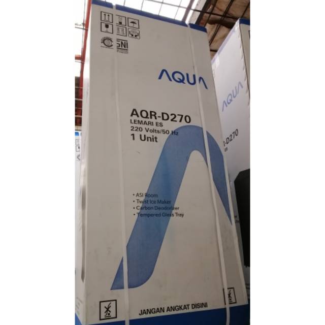 Lemari Es AQUA 2 Pintu AQR-D270WTD With ASI Room (Tempat Susu ASI)