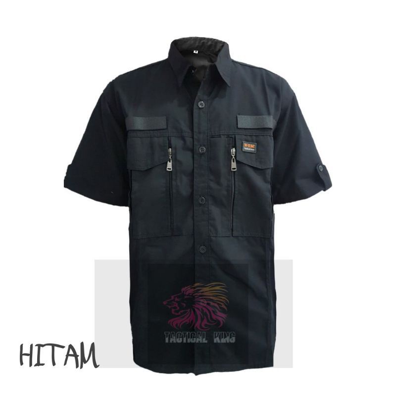 Baju Kemeja lapangan tactical w tac outdor lengan pendek