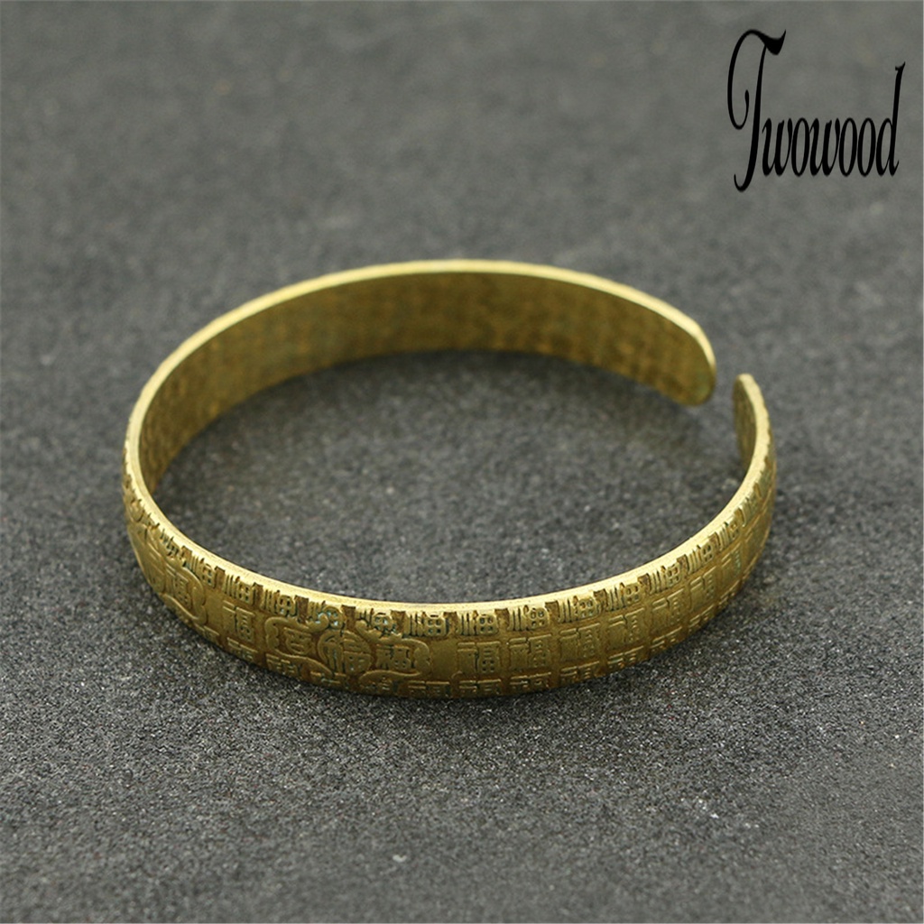Gelang Bangle Adjustable Bahan Kuningan Untuk Pria Dan Wanita