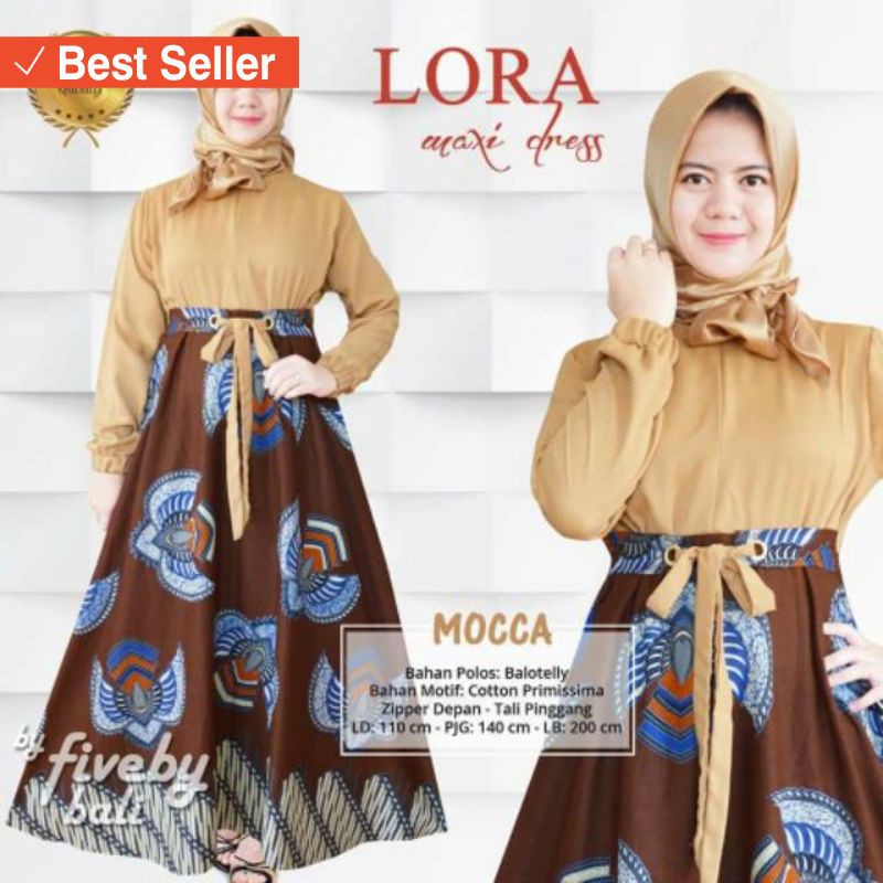 FASHION REMAJA MURAH TERLARIS MODERN UNIK / Maxi Dress Lora