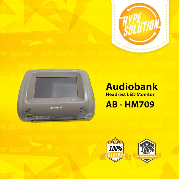 AUDIOBANK AB - HM709 HEADREST LED MONITOR 7 INCH
