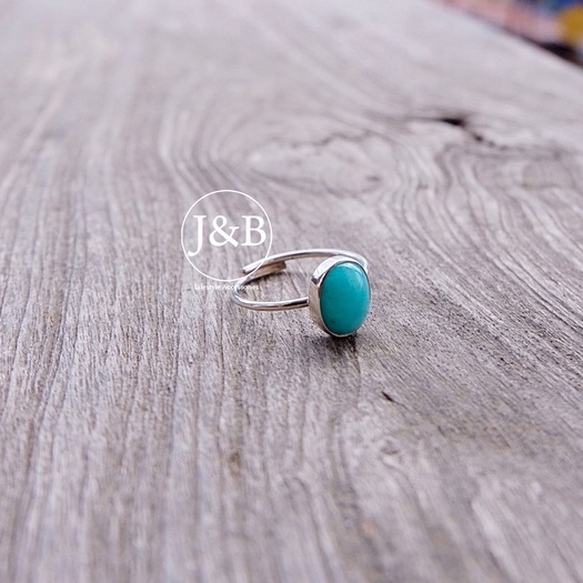 Ring stone new oval amazonite