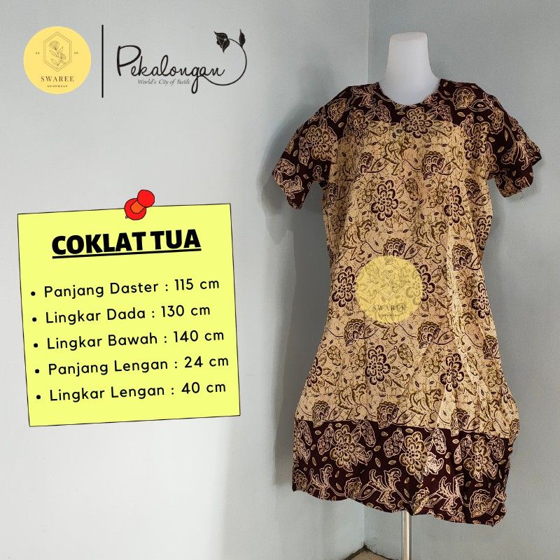 Daster Batik Jumbo Busui Baju Daster Murah Batik Pekalongan Baju Wanita Rayon Lengan Pendek