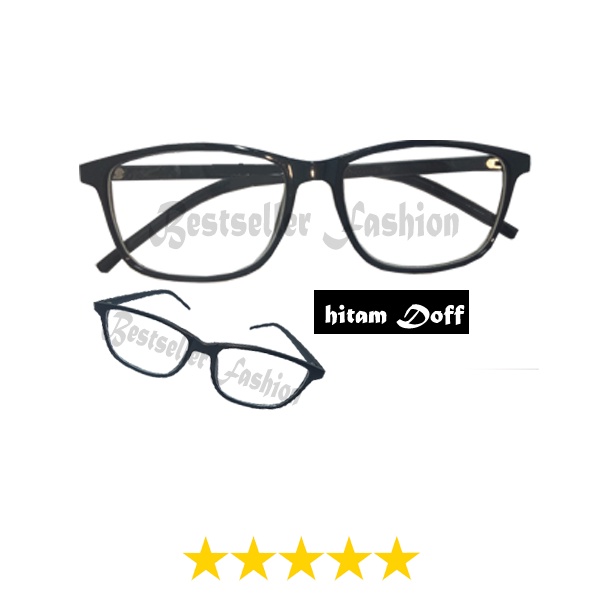 Kacamata Anti Radiasi 100% Blueray cocok buat gamer Frame Lonjong Pria dan Wanita Kacamata Fashion FREECASE