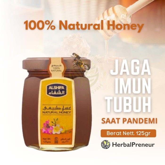 

(BISA COD) Natural Honey Pure Madu Murni / Madu Asli / Madu Original 100% Natural - 125gr