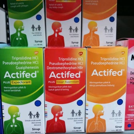 actifed merah, hijau, kuning obat batuk pilek