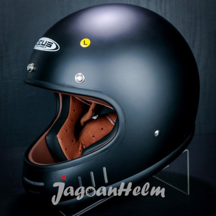 New Zeus Helm Zs816C Vintage | Black Doff | Retro Zs 816C Classic Zs-816C