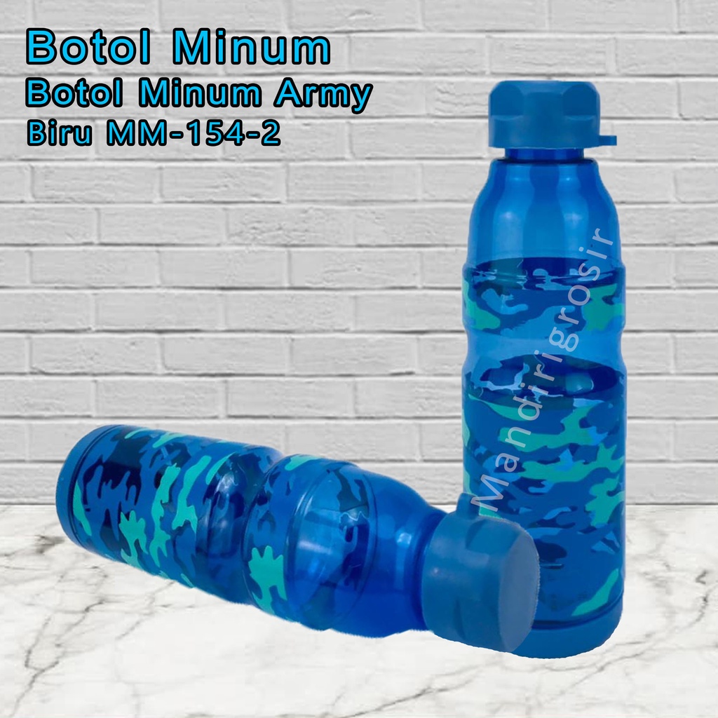 Motif Army Biru MM-154-2 * Botol Minum Plastik * 700 ml*