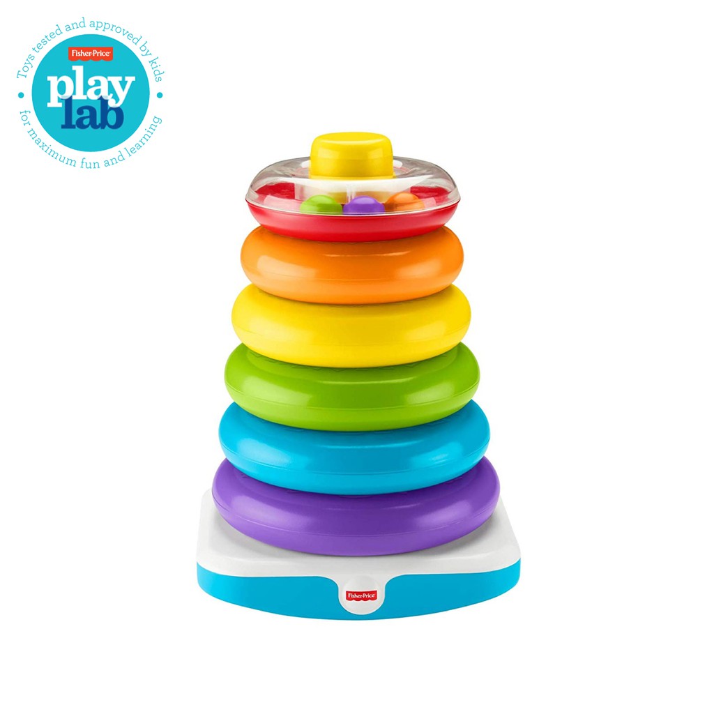  Fisher  Price  Giant Rock a Stack Mainan  Edukasi Anak Bayi  