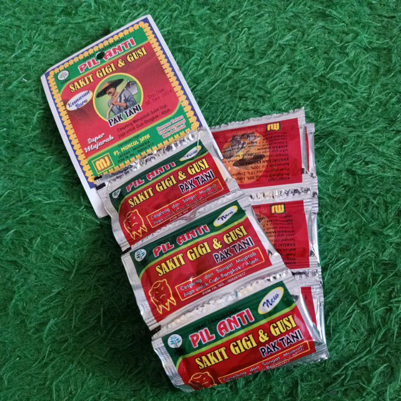 PAK TANI pil anti sakit gigi &amp; gusi (12 sachet)