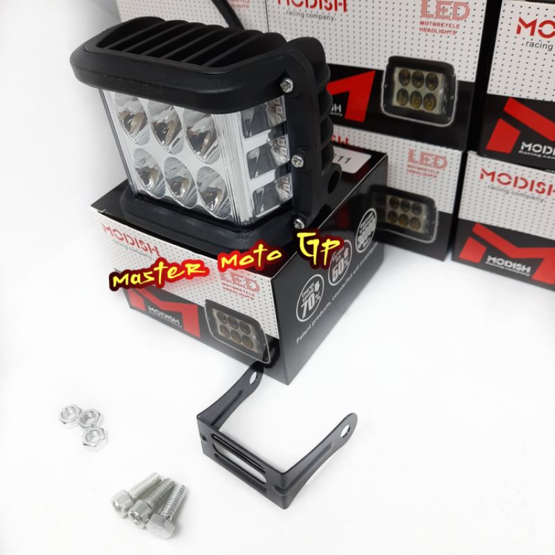 LED motorcyle headlights Modish racing company Volt / power Dc-12V 6Watt lampu tembak flash modish Lampu sorot Modifikasi otomotif