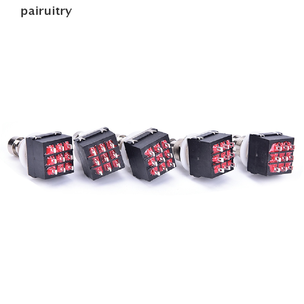 Prt 5pcs Pedal Efek Gitar Elektrik 3PDT 9-Pin Bahan Metal Dengan True Bypass PRT