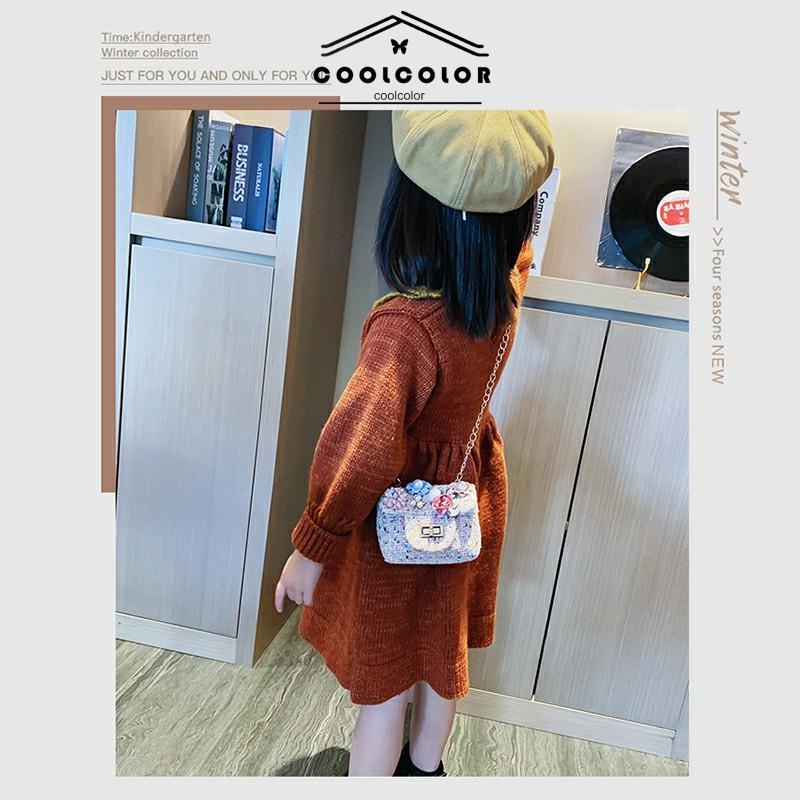 CODTas Messenger Satu Bahu Anak Kartun Bunga Lucu Tas Selempang Cocok untuk Semua- cl