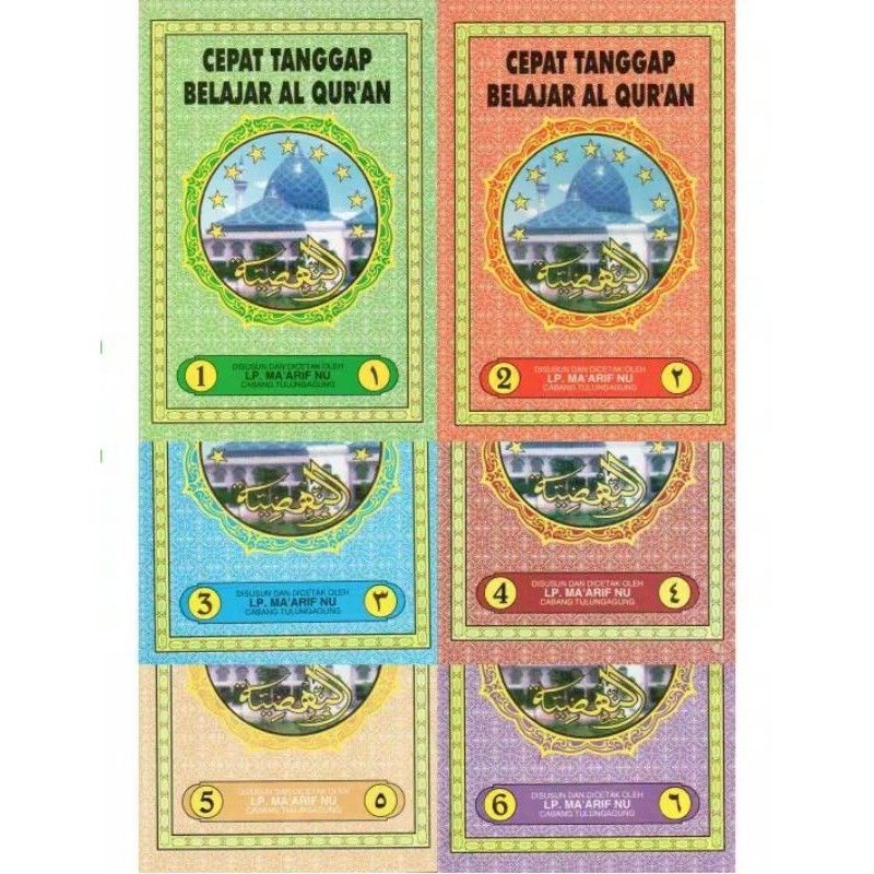 KITAB AN NAHDLIYAH JILID 1-6 CEPAT TANGGAP BELAJAR AL-QUR'AN