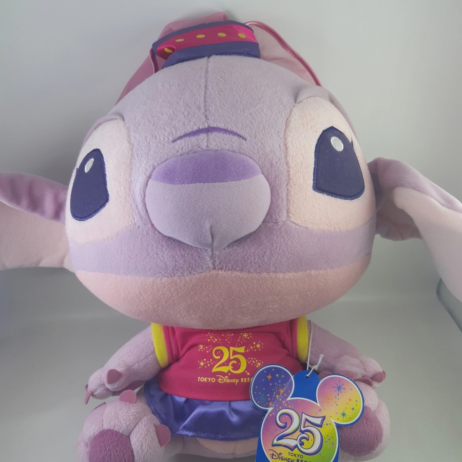 Plush Jumbo Disney Lilo and Stitch Angel 25 Year Boneka Original Besar Tokyo Disney Resort