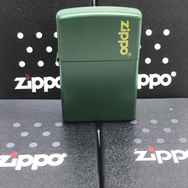 Zippo Matte warna Hijau Army Grade Ori