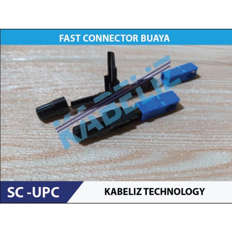 FAST CONNECTOR SC UPC 10 PCS  FASTCONNECTOR BUAYA KONEKTOR PENYAMBUNG FASTCONECTOR FTTH FIBER OPTIC