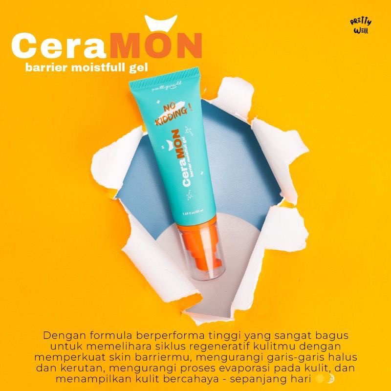 CERAMON BARRIER MOISTURIZER GEL BY PRETTYWELL / CERAMON MOISTURIZER PELEMBAB CERAMON