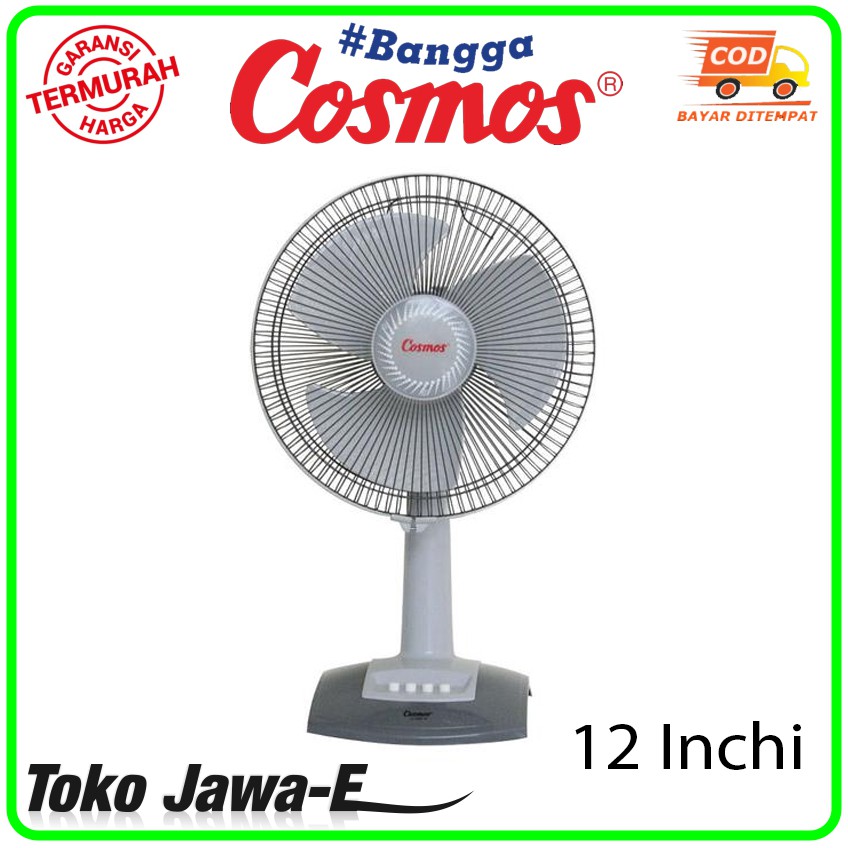 KIPAS ANGIN MEJA COSMOS 12 INCH - COSMOS 12 Dse/Dar Kipas Angin Duduk Ukuran 12 inch