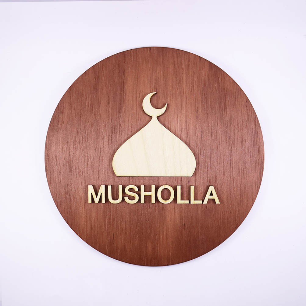 Sign Board | Musholla | Papan Sign Kayu